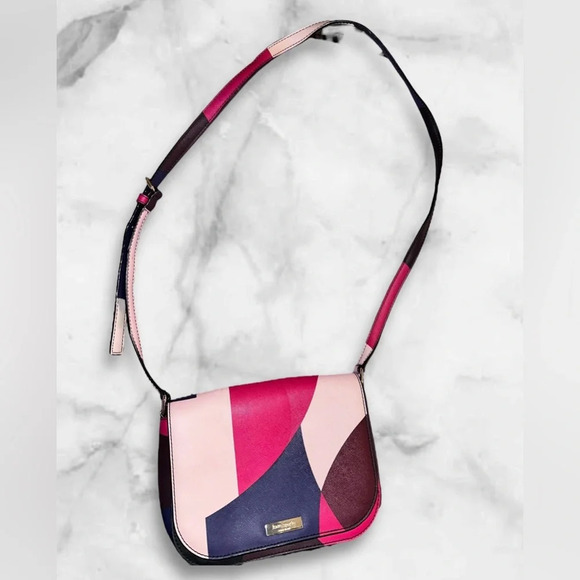 Kate Spade New York Vegan Leather Printed Crossbody Bag - Picture 1 of 6